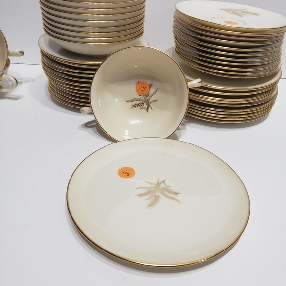 Vintage LENOX Wheat China with Gold Trim - Picture 4 of 16